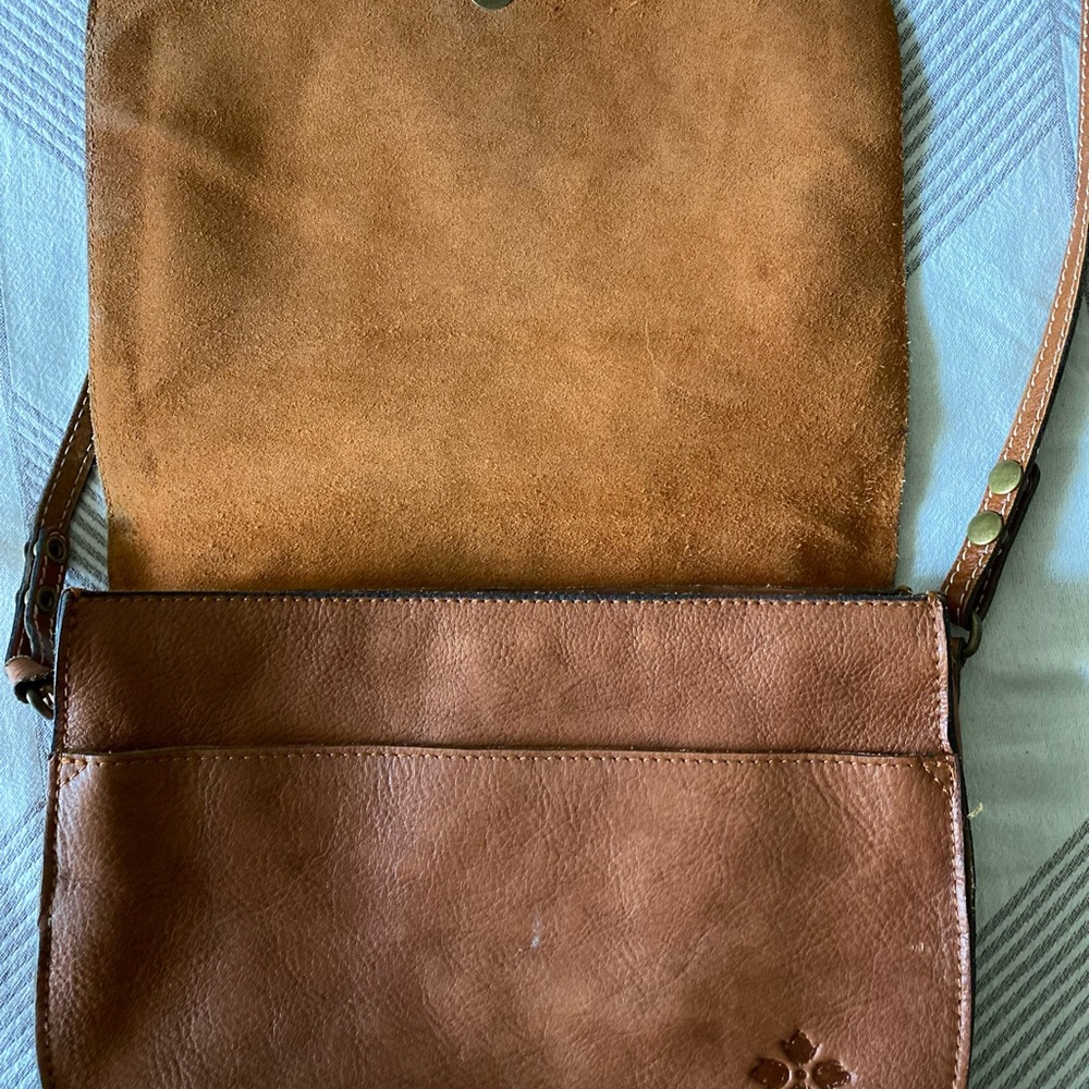 Patricia Nash brown leather crossbody satchel bag - Picture 5 of 10